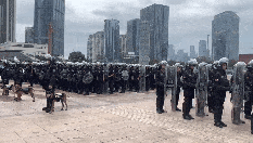 深圳上万警力集结练兵，海陆空都来了，面对袭警暴徒绝不手软（组图） - 17