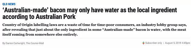 这么多年都被骗了！“澳洲制造”培根和火腿，本地成分只有“水”！三角标你真的会看吗？ - 2