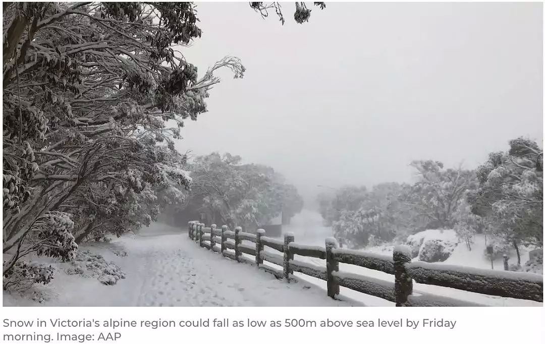 下雪了！墨尔本多地白雪皑皑，妖风从海边刮到CBD！更有闪电炸毁公厕，一觉睡醒墨尔本人“深陷南极”... - 23