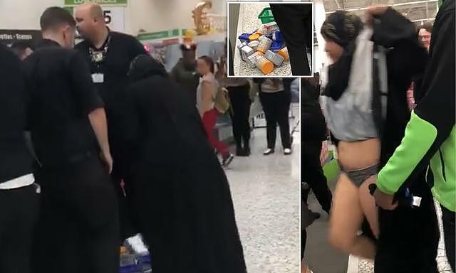 塞藏20多件，伦敦俩女性身穿黑色长袍在超市偷窃被抓