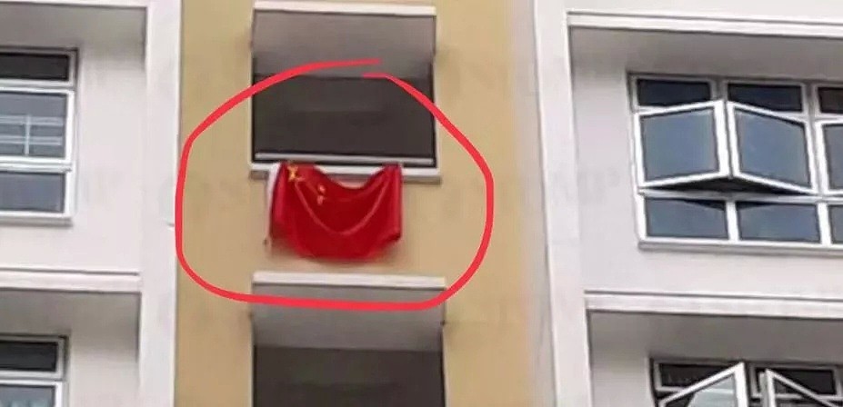 新加坡组屋楼外挂起中国国旗遭网友集体炮轰！这个锅我们不背（组图） - 4