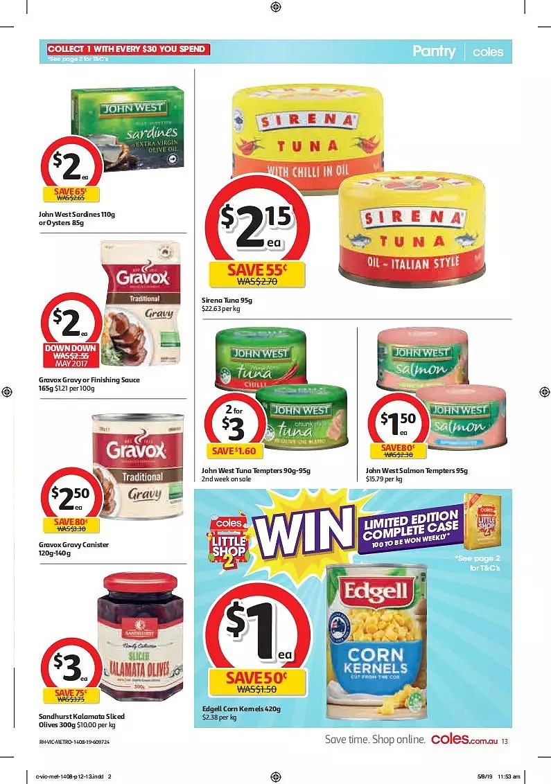 Coles 8月14日-8月20日折扣信息，油半价 - 13