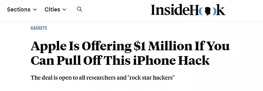 一年内40亿隐私被泄露！苹果100万美金“悬赏”技术大咖，破解了ios系统，这些钱都是你的（组图） - 2