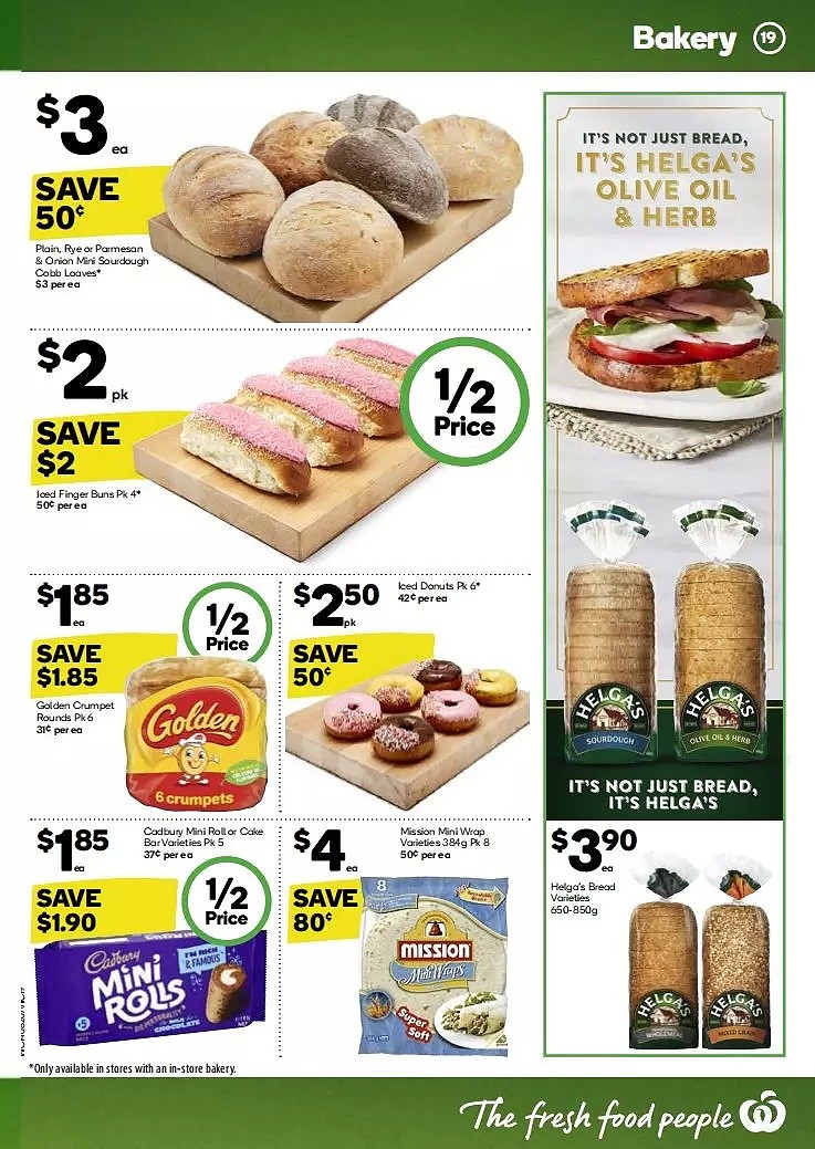 Woolworths 8月14日-8月20日折扣，鱼柳、油、面包半价 - 19