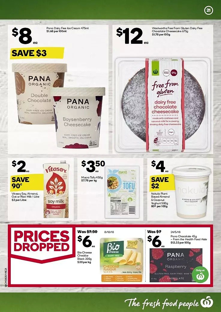 Woolworths 8月14日-8月20日折扣，鱼柳、油、面包半价 - 21