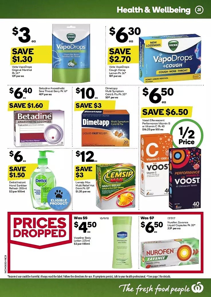 Woolworths 8月14日-8月20日折扣，鱼柳、油、面包半价 - 31