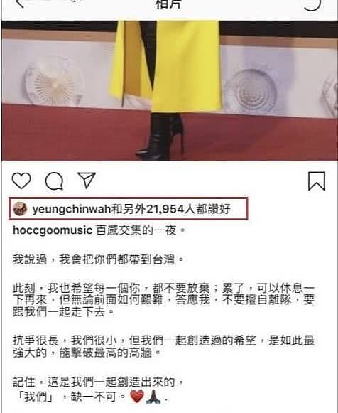 香港乱局之际，杨千嬅发布声明否认自己是“港独”（组图） - 2
