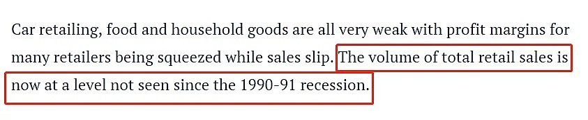 澳洲零售业有多惨？数据显示：正处于近30年来最糟糕的水平！ - 5
