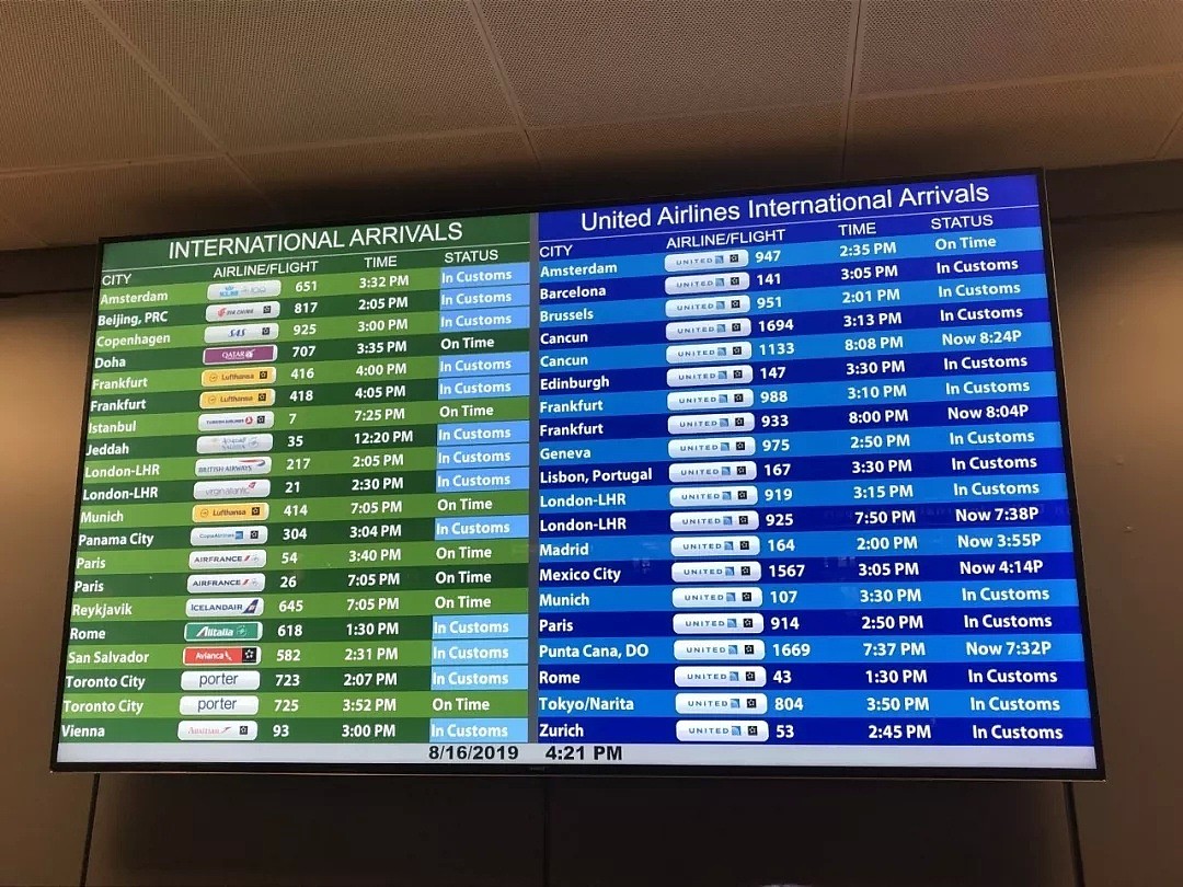 突发！美国海关电脑突然关闭，造成全美各地机场严重延误！现场一片混乱！（组图） - 1