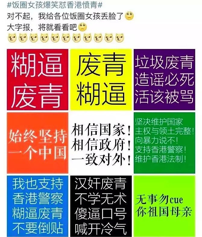 饭圈女孩手撕香港废青！14亿人都有一个爱豆，名字叫阿中！（组图） - 38