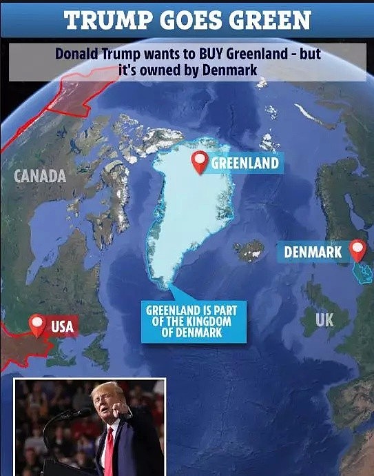 What? 川普要买格陵兰岛作为美国第51个州，下月去丹麦谈价格…（组图） - 1