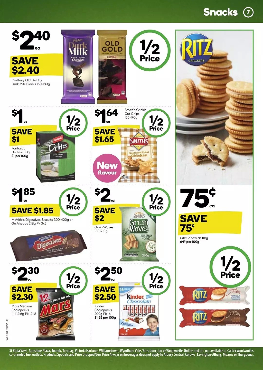 Woolworths 8月21日-8月27日折扣，面包饮料零食等半价 - 7