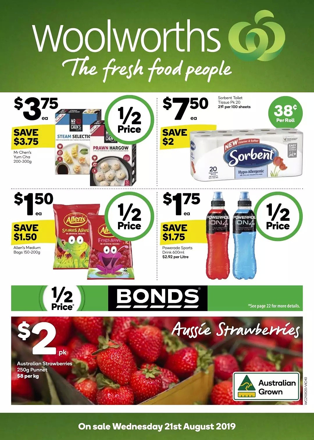 Woolworths 8月21日-8月27日折扣，面包饮料零食等半价 - 37