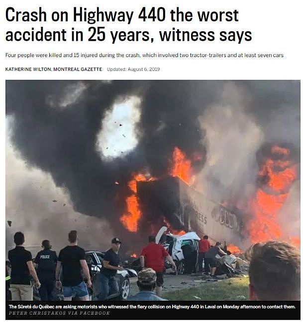 加拿大发生毁灭性车祸：10车连撞 三名华裔死亡！小心这种车…（组图） - 13