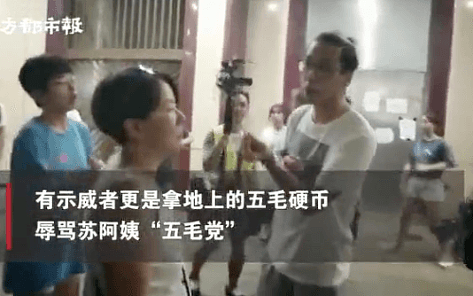 香港阿姨支持警察 示威者竟持五毛硬币骂其五毛党！（视频/图） - 3