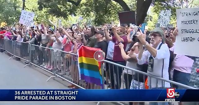 美国“直男”举行“异性恋游行”？结果反对者比游行的还多