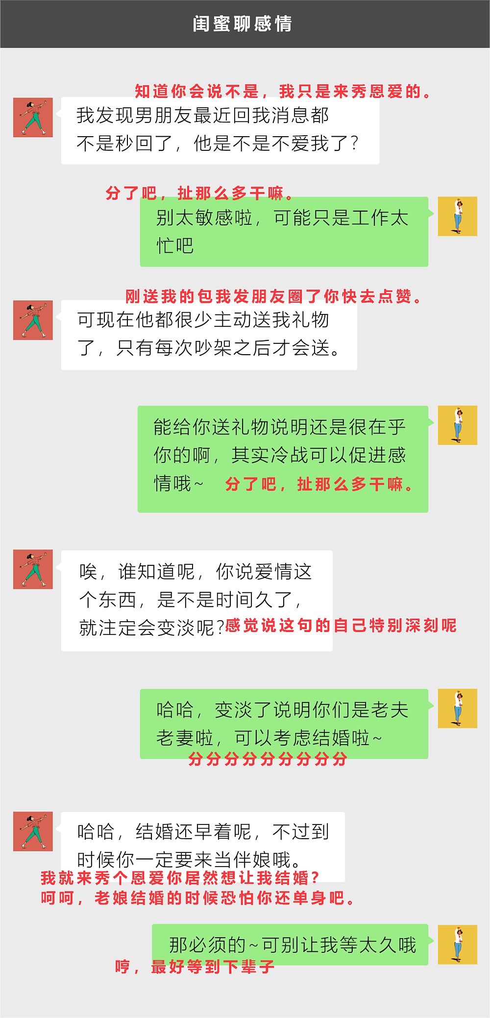 太真实了！微信聊天潜台词，你能读懂几段？（组图） - 5