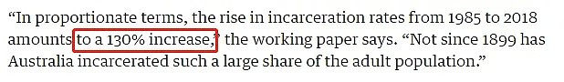 进入第二犯罪时代？2018年全澳入狱率激增130%，超4万人入狱！这一族裔犯罪率最高 - 5
