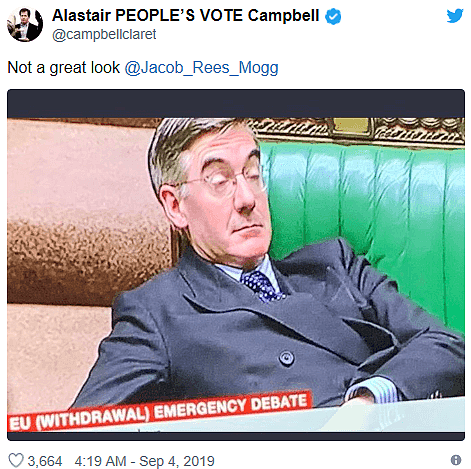 前工党议员阿拉斯泰尔•坎贝尔推特截图