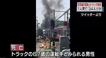 现场惨烈！日本发生重大货车撞电车事件！货车司机当场死亡！34人受伤...（组图） - 4