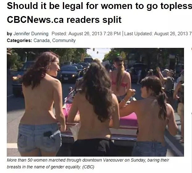 女子公众场合坦胸露乳被警察制止，却发现在这里女子不穿上衣竟是合法的（组图） - 10