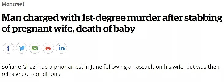 加拿大吸毒渣男19刀刺向怀孕妻子，9刀扎进子宫杀死儿子！（组图） - 3