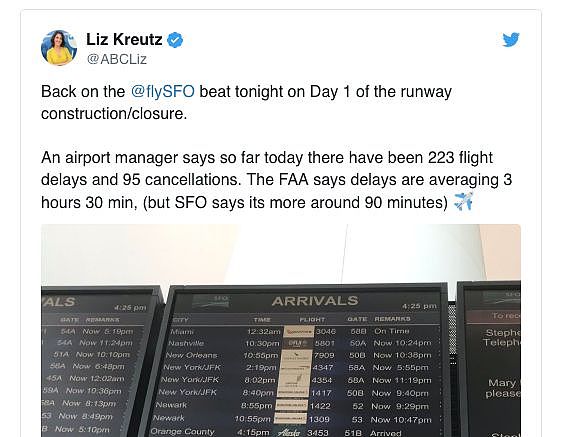 400航班延误取消！旧金山机场大面积瘫痪，旅客睡机场！跑道关闭第三日，瘫到月底才完工！（组图） - 5