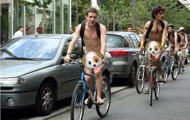 宣扬自由的法国竟然不允许巴黎街头裸骑？法国网友：确实辣眼睛！（组图） - 1