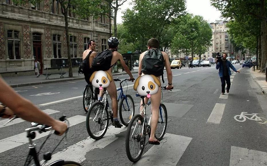 宣扬自由的法国竟然不允许巴黎街头裸骑？法国网友：确实辣眼睛！（组图） - 2
