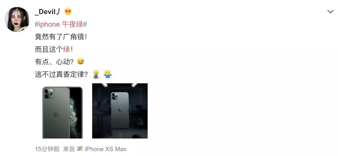 新iPhone“绿”了！浴霸3摄像头吊打相机，却遭疯狂吐槽！价格出人意料！悉尼苹果店外已搭起帐篷...（组图） - 113