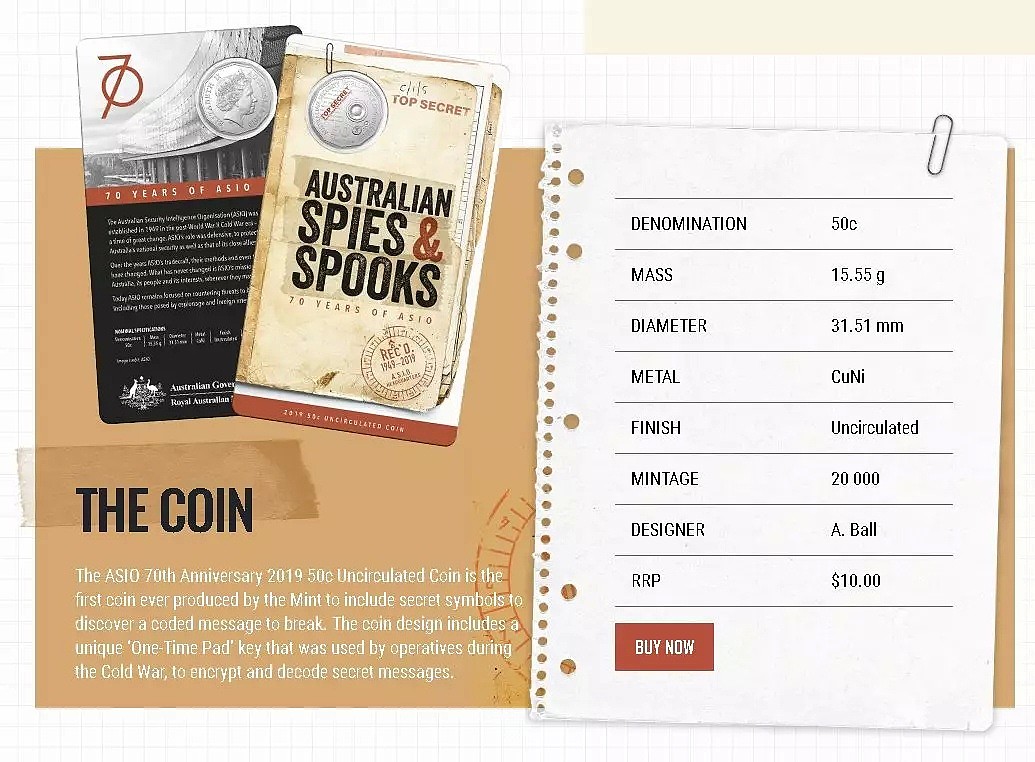 哇！澳洲皇家造币厂邀请全民“剧本杀”，新50分硬币上有密码 - 9