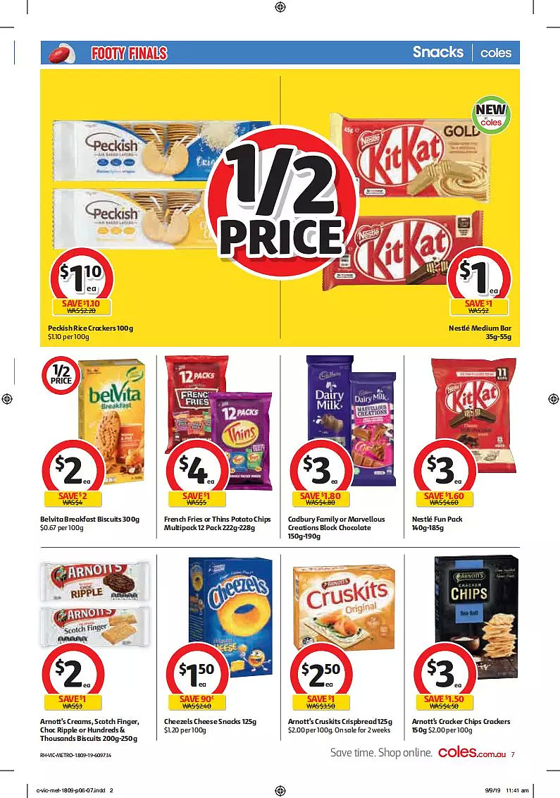 Coles 9月18日-9月24日折扣，红袋米、油半价 - 7