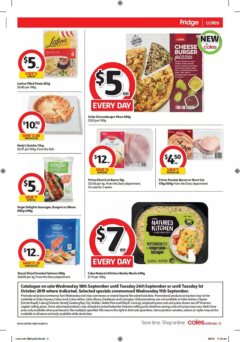 Coles 9月18日-9月24日折扣，红袋米、油半价 - 23