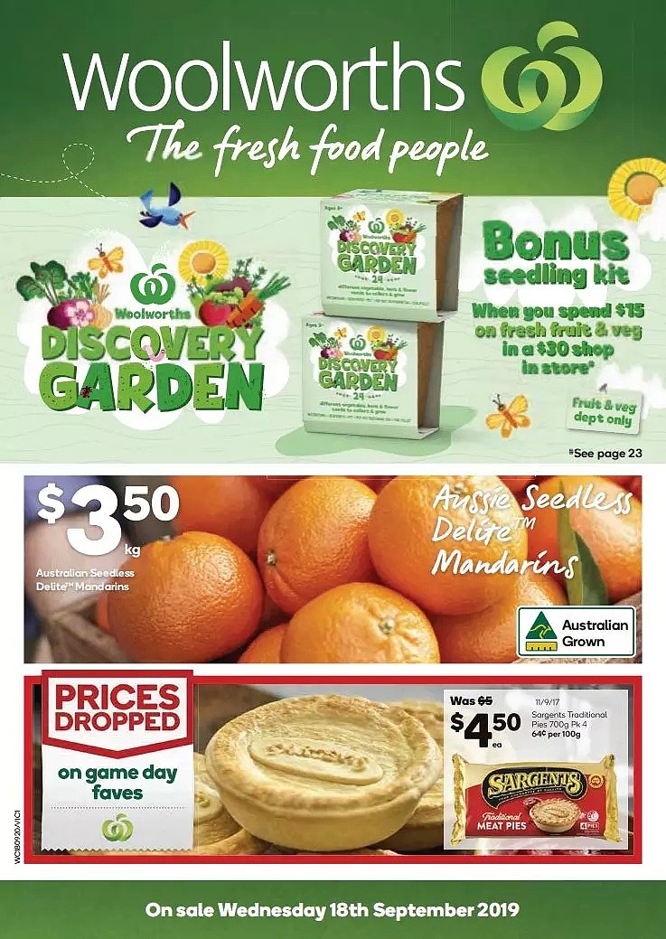 Woolworths 9月18日-9月24日折扣，香肠、春卷半价 - 1