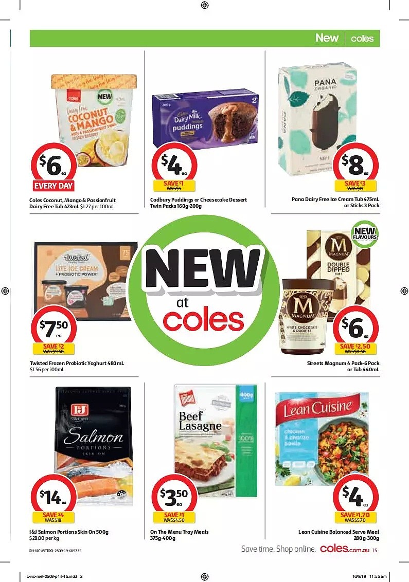 Coles 9月25日-10月1日折扣，蒸饺、肉派、奶酪都半价 - 15