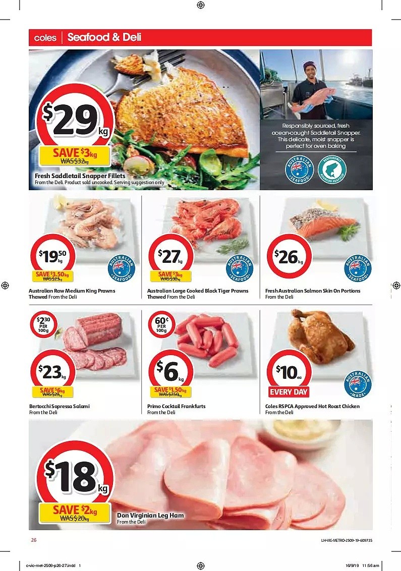 Coles 9月25日-10月1日折扣，蒸饺、肉派、奶酪都半价 - 26