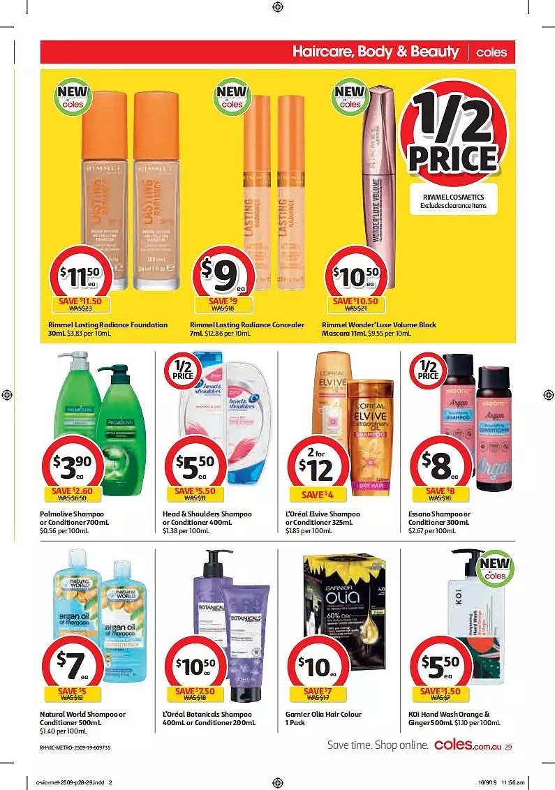 Coles 9月25日-10月1日折扣，蒸饺、肉派、奶酪都半价 - 29