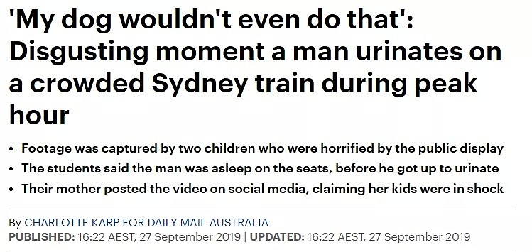惊呆！悉尼火车早高峰有人当众做这事！网友喷“中国来的”！火车内幕被曝光，竟脏到没眼看！（视频/组图） - 15
