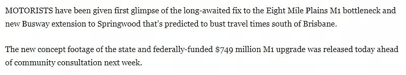 重磅：昆州政府将投入7.49亿澳币升级南区高速和巴士快线! 致力缓解 M1 高速南区段拥堵问题！缩短居民出行时间！（组图） - 3