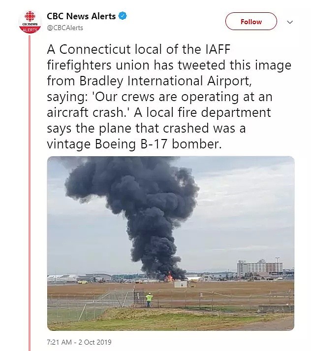 恐怖！轰炸机坠毁国际机场！机上13人生死不明！目击者：一个巨大的橙色火球…（组图） - 4