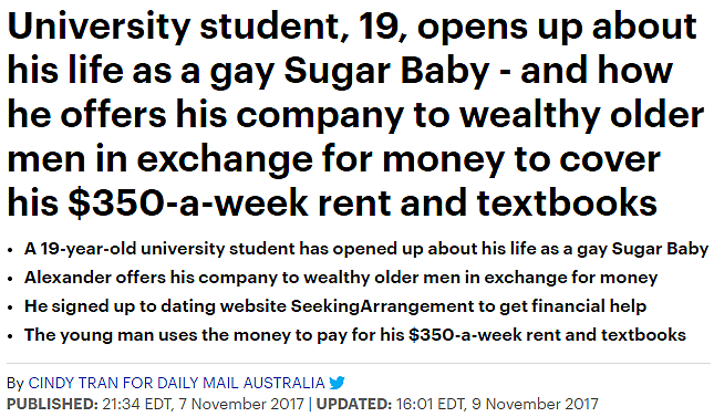 为求包养，中国留学生伪装成Gay找糖爹，还自爆月入$3000起！（组图） - 12