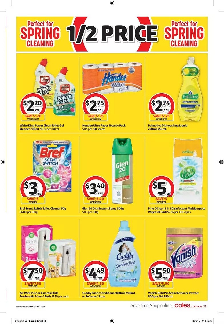 Coles 10月9日-10月15日折扣，油、米都半价 - 33