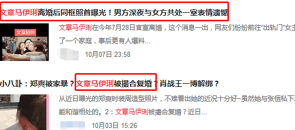文章和马伊琍怎么了？被造谣深夜共处一室后，又被传复婚（组图） - 2