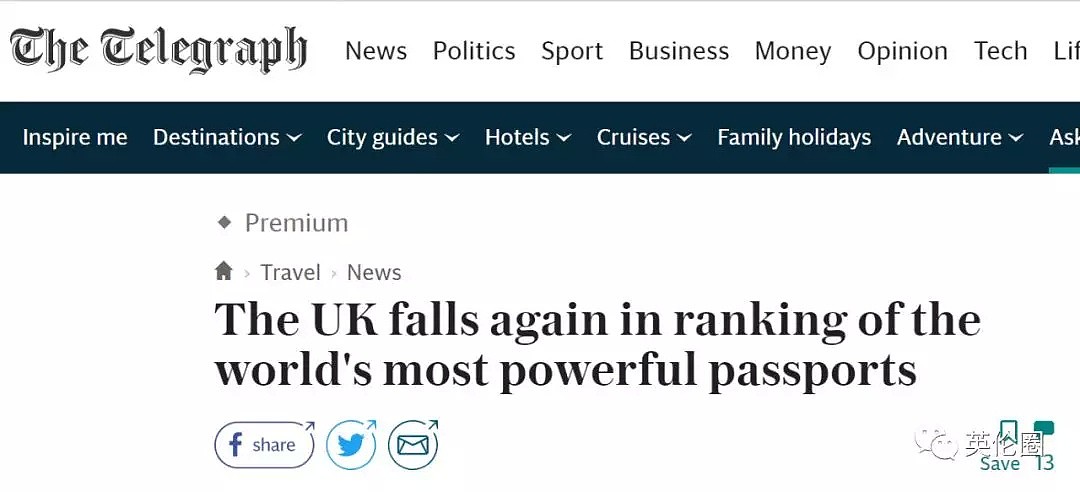 2019全球护照排名，英美跌出前5！这两个亚洲国家第一（组图） - 18