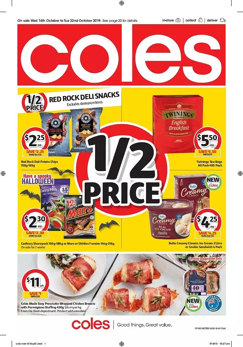 Coles 10月16日-10月22日折扣，油、洗护用品半价 - 1