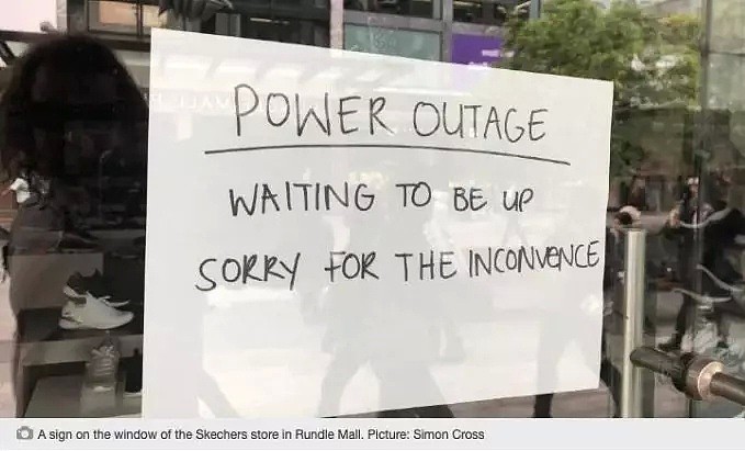 阿德莱德CBD突发大规模停电！Rundle Mall商家黑了一大片！有人被困酒店电梯！ - 1