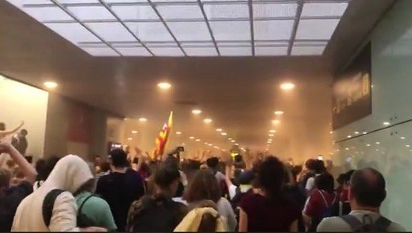 头目被判刑后，加泰“独派”抗议者瘫痪巴塞罗那机场（视频/组图） - 15