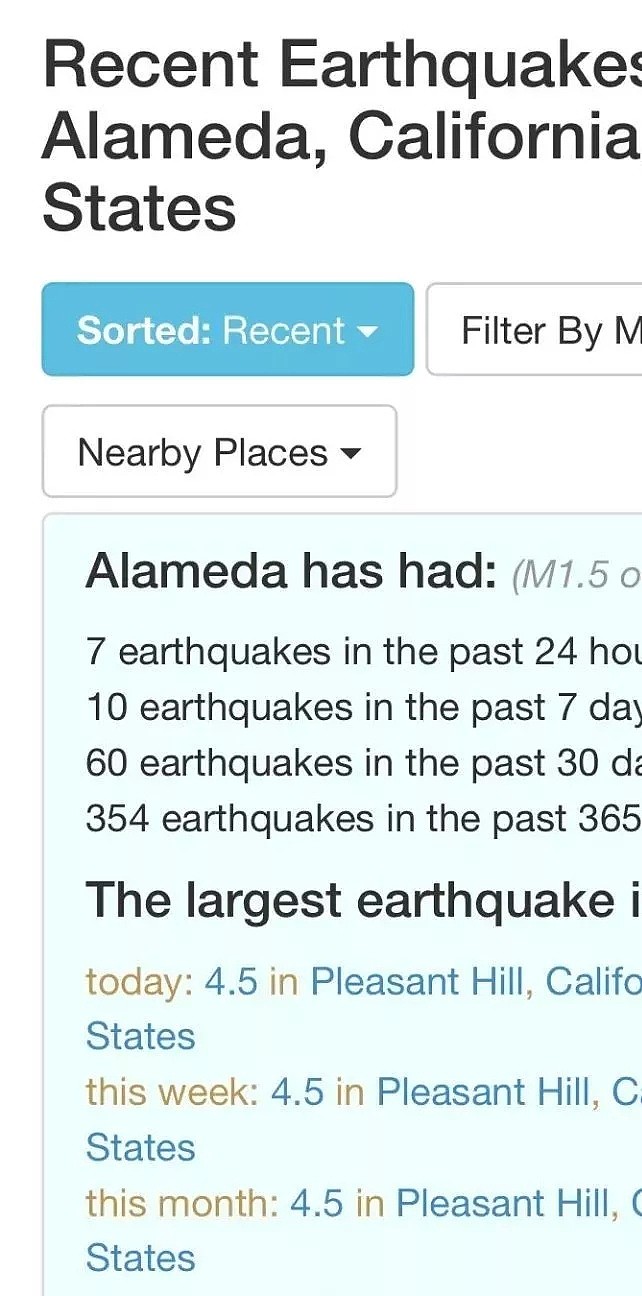 紧急！24小时连震7次，北加抖不停，专家预测未来几天会有更大（组图） - 2