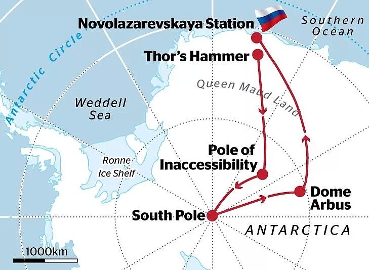 黄金海岸探险家欲挑战南极记录，91天穿越5800公里冰层 - 4