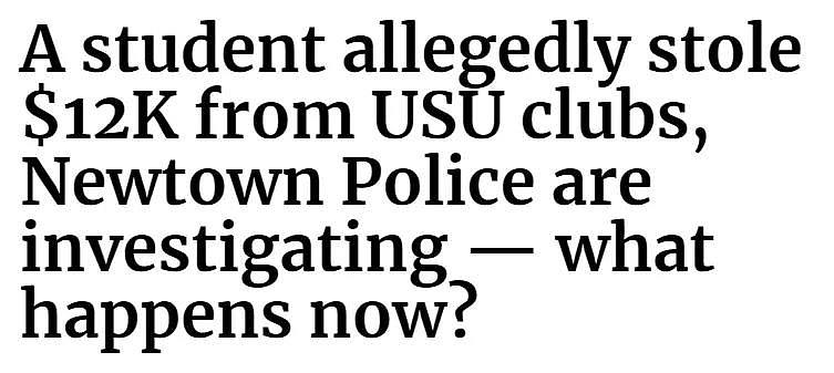 悉大USU学生被指私吞公款！警方介入调查（组图） - 1